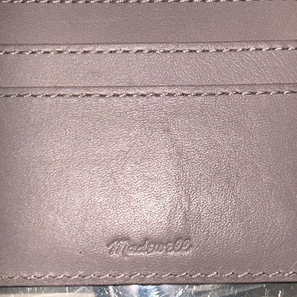 Madewell The Leather Card Case in Violet Dusk - Picture 2 of 8